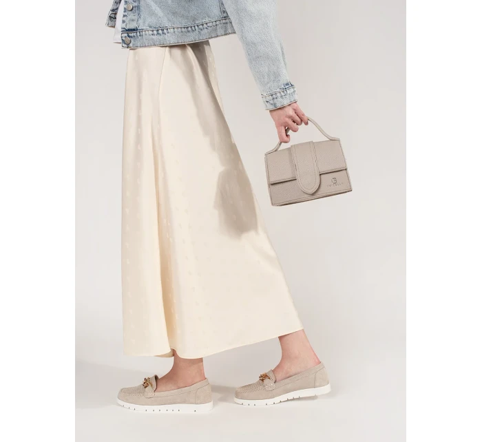 Módní hnědé mokasíny dámské platforma Módní hnědé mokasíny dámské platforma