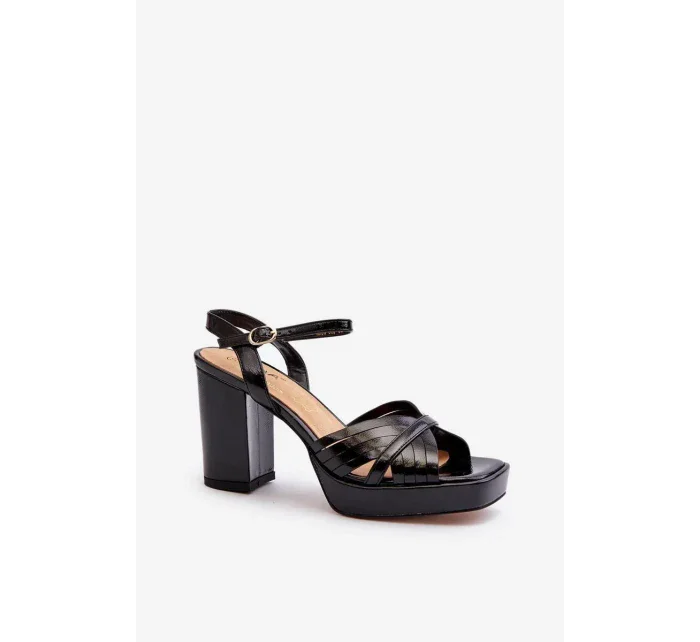 Sandály na podpatku  model 195543 Step in style