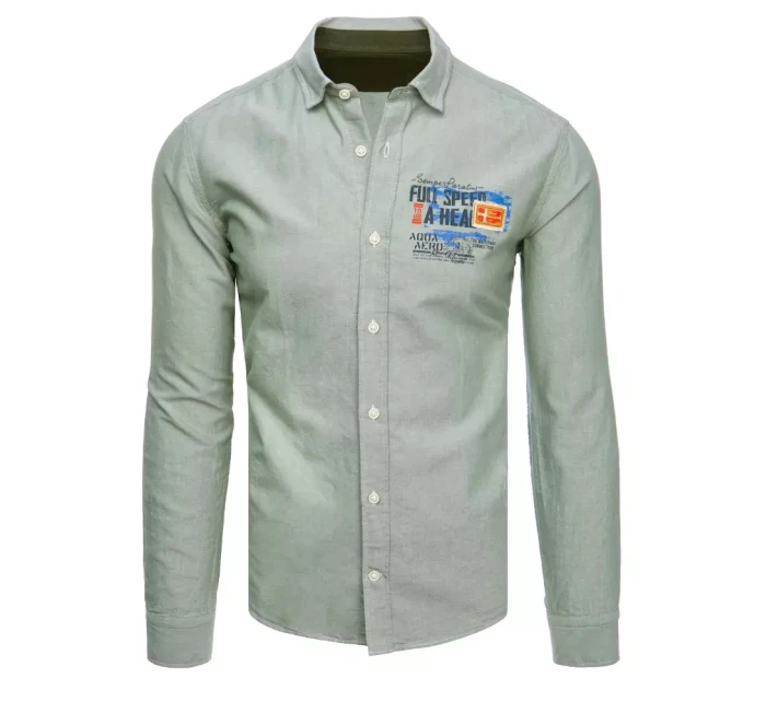 Pánská mintová košile FashionStreet DX2280 Pánská mintová košile FashionStreet DX2280