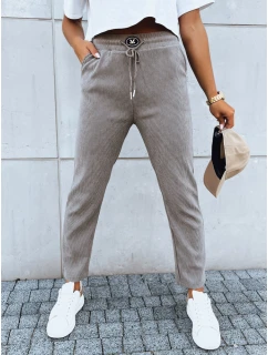 Dámské tmavě béžové tepláky Dstreet model 21970901 - FashionStreet