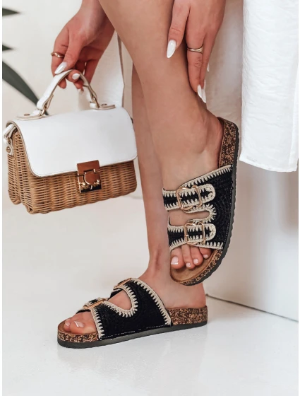 Dámské korkové žabky KORKARTA black FashionStreet ZY0893