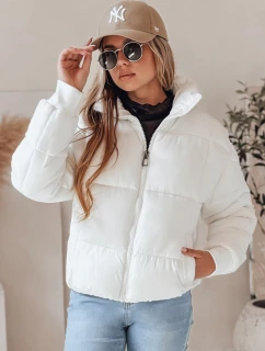 Dámská krátká zimní prošívaná bunda VIBEGIRL bílá FashionStreet TY4947