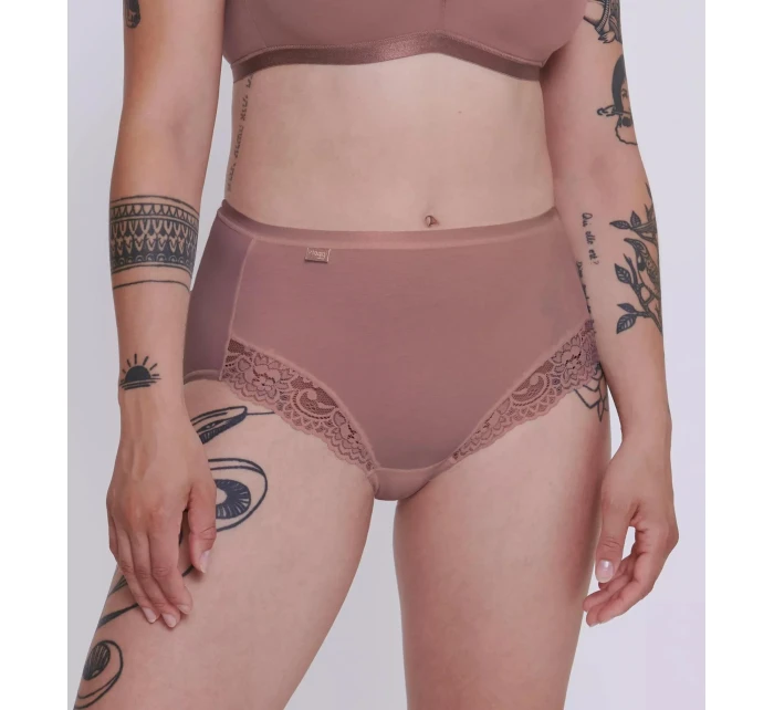 Dámské kalhotky Romance Maxi - CACAO - hnědé 1141 - SLOGGI