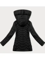 Jednoduchá černá dámská prošívaná bunda v délce k  model 20997765 - J.STYLE