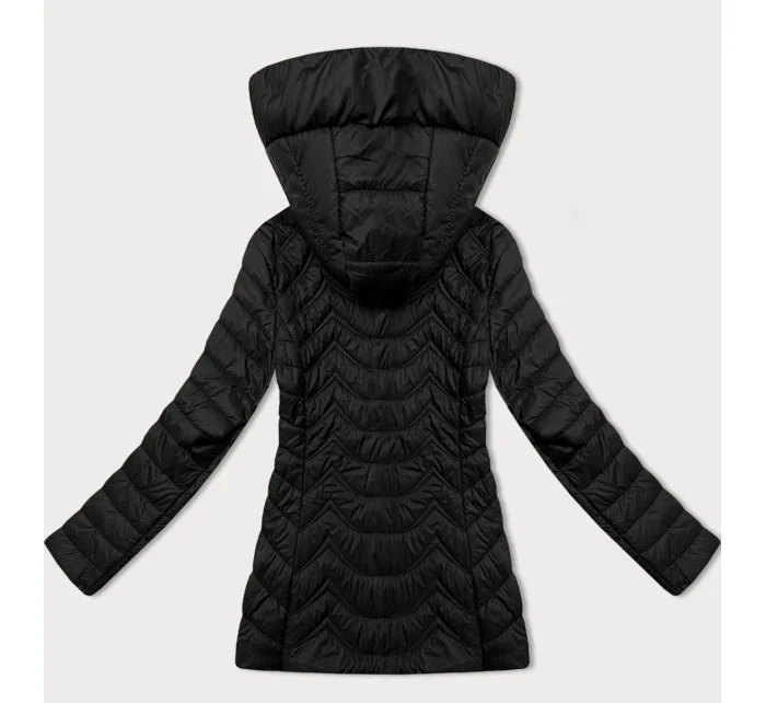 Jednoduchá černá dámská prošívaná bunda v délce k  model 20997765 - J.STYLE