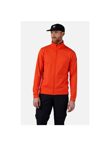 Pánská mikina ROSSIGNOL Mid Layer Thin, oranžová Pánská mikina ROSSIGNOL Mid Layer Thin, oranžová