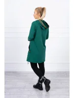 Halenka s ozdobnou stuhou tmavě zelená Halenka s ozdobnou stuhou tmavě zelená