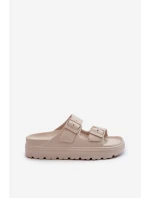 Dámské Pěnové Žabky Na Platformě Béžové model 21665260 - EVENTO Dámské Pěnové Žabky Na Platformě Béžové model 21665260 - EVENTO