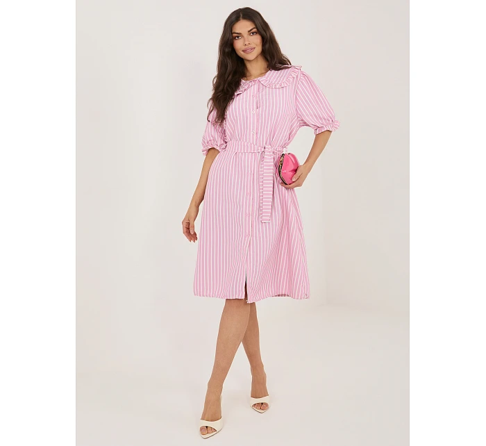 Sukienka MI SK model 22109817 różowy - FPrice Sukienka MI SK model 22109817 różowy - FPrice