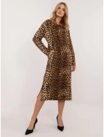 RV SK šaty model 20658070 velbloudí - FPrice RV SK šaty model 20658070 velbloudí - FPrice