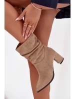 Boty na podpatku model 217795 Step in style Boty na podpatku model 217795 Step in style