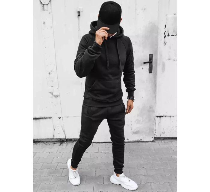 FashionStreet černá pánská tepláková souprava AX0627 FashionStreet černá pánská tepláková souprava AX0627