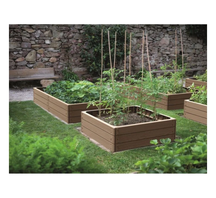 BASE WOOD GARDEN ROCK 4 ELEMENTS RUSTIC BRICKS dětské