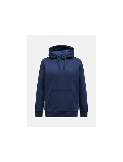 Pánská mikina PEAK PERFORMANCE Original Small Logo Hood Men, barva: tmavě modrá