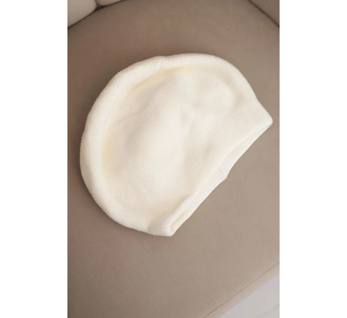 Dámská zimní čepice z vlny s a prodlouženými stranami fialová model 21865198 - K-Fashion