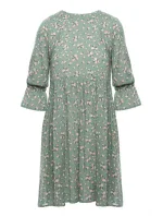 M521 Šaty s nařasenými rukávy - model 7