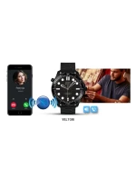 VELTORI VT150-1 Smartwatch Černý silikonový řemínek + černý náramek VELTORI VT150-1 Smartwatch Černý silikonový řemínek + černý náramek