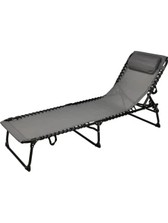 TURISTICKÉ ZAHRADNÍ KEMPINKOVÉ LŮŽKO SKLÁDACÍ TEXTLINE GRAPHITE