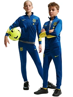 FC Barcelona Strike tmavě modrá dětská tepláková souprava model 22054481 431 - NIKE