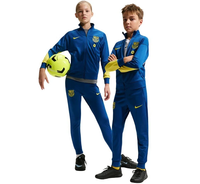 Nike FC Barcelona Strike tmavě modrá dětská tepláková souprava FZ1414 431