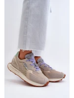 Dámské tenisky na platformě s paměťovou pěnou Big Star NN274681 béžové Dámské tenisky na platformě s paměťovou pěnou Big Star NN274681 béžové