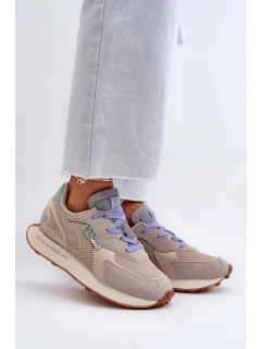 Dámské tenisky na platformě s paměťovou pěnou Big Star NN274681 béžové