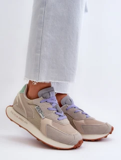 Dámské tenisky na platformě s paměťovou pěnou Big Star NN274681 béžové