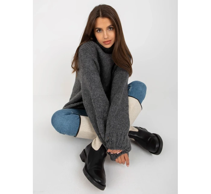 Dámský svetr LC SW model 17655137 tmavě šedý - FPrice