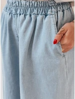 Dámské džínové kalhoty DENIMJOY světle modré FashionStreet UY2717