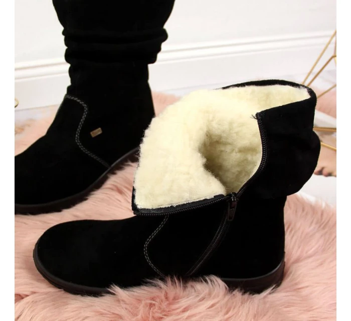 W zateplené kožené boty model 20469716 - Rieker