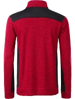 JN Pánská pracovní bunda pletený fleece Strong 02.0 red melange/black model 22492812 - Daiber JN Pánská pracovní bunda pletený fleece Strong 02.0 red melange/black model 22492812 - Daiber
