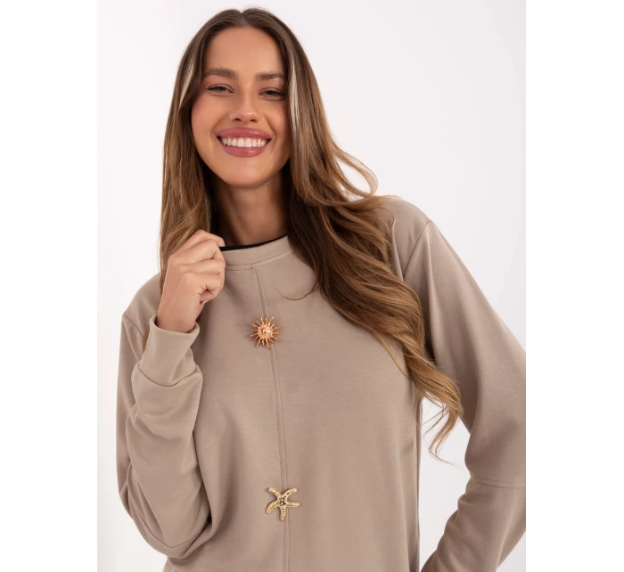 Bluza RV BL model 21717622 beżowy - FPrice Bluza RV BL model 21717622 beżowy - FPrice