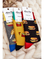 Pánské hamburgerové ponožky černé