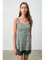 Dámské pyžamo Tmavě zelená vzor model 18972788 - Vamp Dámské pyžamo Tmavě zelená vzor model 18972788 - Vamp