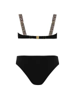 Dámské dvoudílné plavky plavky  4  Černá se zlatou  model 21470041 - Self