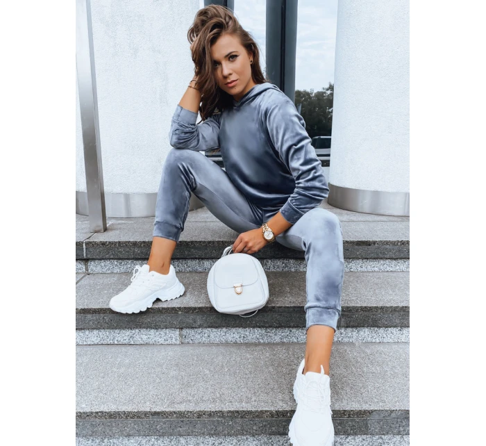 Dámská grafitová velurová souprava SO COMFY FashionStreet AY0885