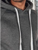 Pánská šedá mikina s kapucí Dstreet model 21994668 - FashionStreet