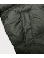 Dámská bunda v army barvě se střihem bubliny S'west (B8190-11)