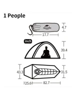 Naturehike Stan Cloud Up 1 20D Aktualizováno NH18T010-T-Forest Green