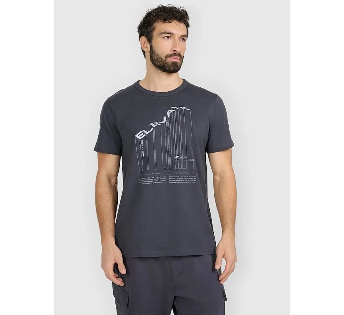 Tshirt regular z nadrukiem męski 4F model 22086798 - Hikvision Tshirt regular z nadrukiem męski 4F model 22086798 - Hikvision