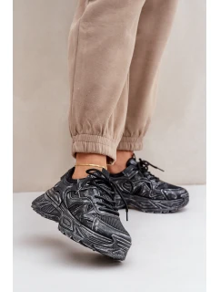 Dámské tenisky s na platformě černé model 21680934 - Boto