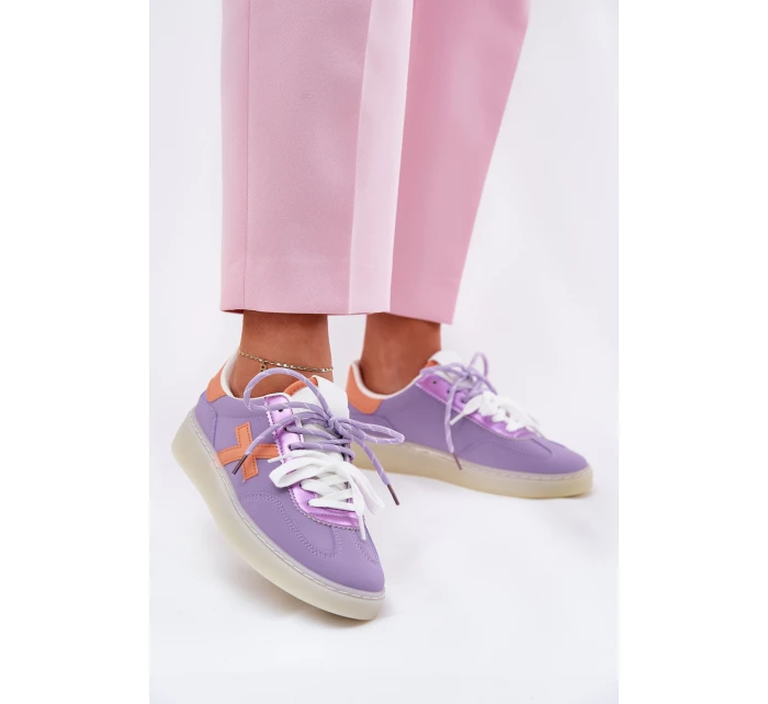 Nízké Dámské Sportovní Boty Fialové model 21685910 - Boto Nízké Dámské Sportovní Boty Fialové model 21685910 - Boto