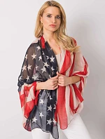 Dámský šátek AT CH S 1843 tmavě modrý a červený