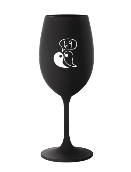 69 - černá sklenice na víno 350 ml 69 - černá sklenice na víno 350 ml