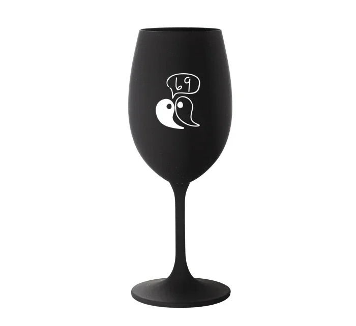 69 - černá sklenice na víno 350 ml 69 - černá sklenice na víno 350 ml