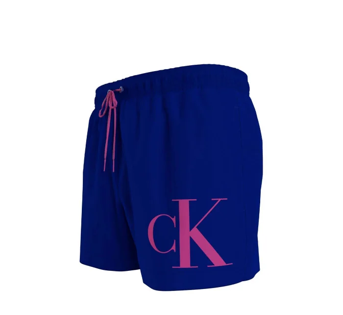 Pánské plavky KM0KM00967 C7N modrofialové - Calvin Klein