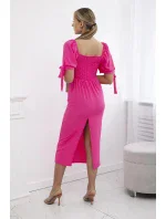Dmské šaty 29067 růžové - Kesi