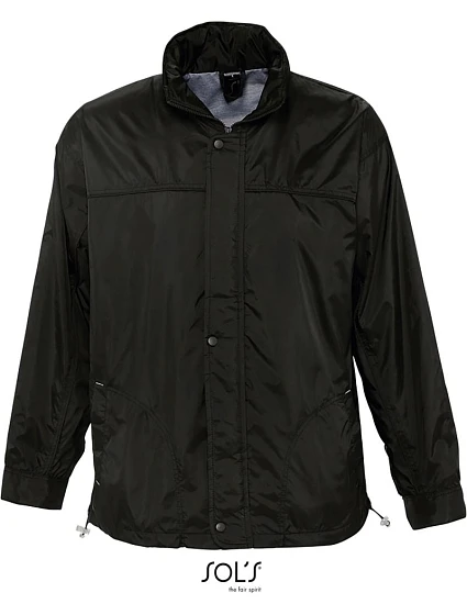 SOL'S Mistral Podšitá unisex větrovka 25.4600 black SOL'S Mistral Podšitá unisex větrovka 25.4600 black