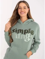 Mikina D10608BC02802A3NO pistácie