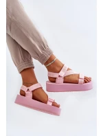 Dámské sandály na platformě Big Star Pink Dámské sandály na platformě Big Star Pink
